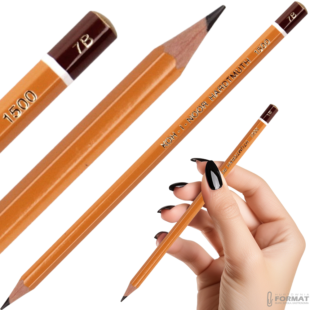 OŁÓWEK TECHNICZNY GRAFITOWY KOH-I-NOOR HARDTMUTH 1500 7B 1