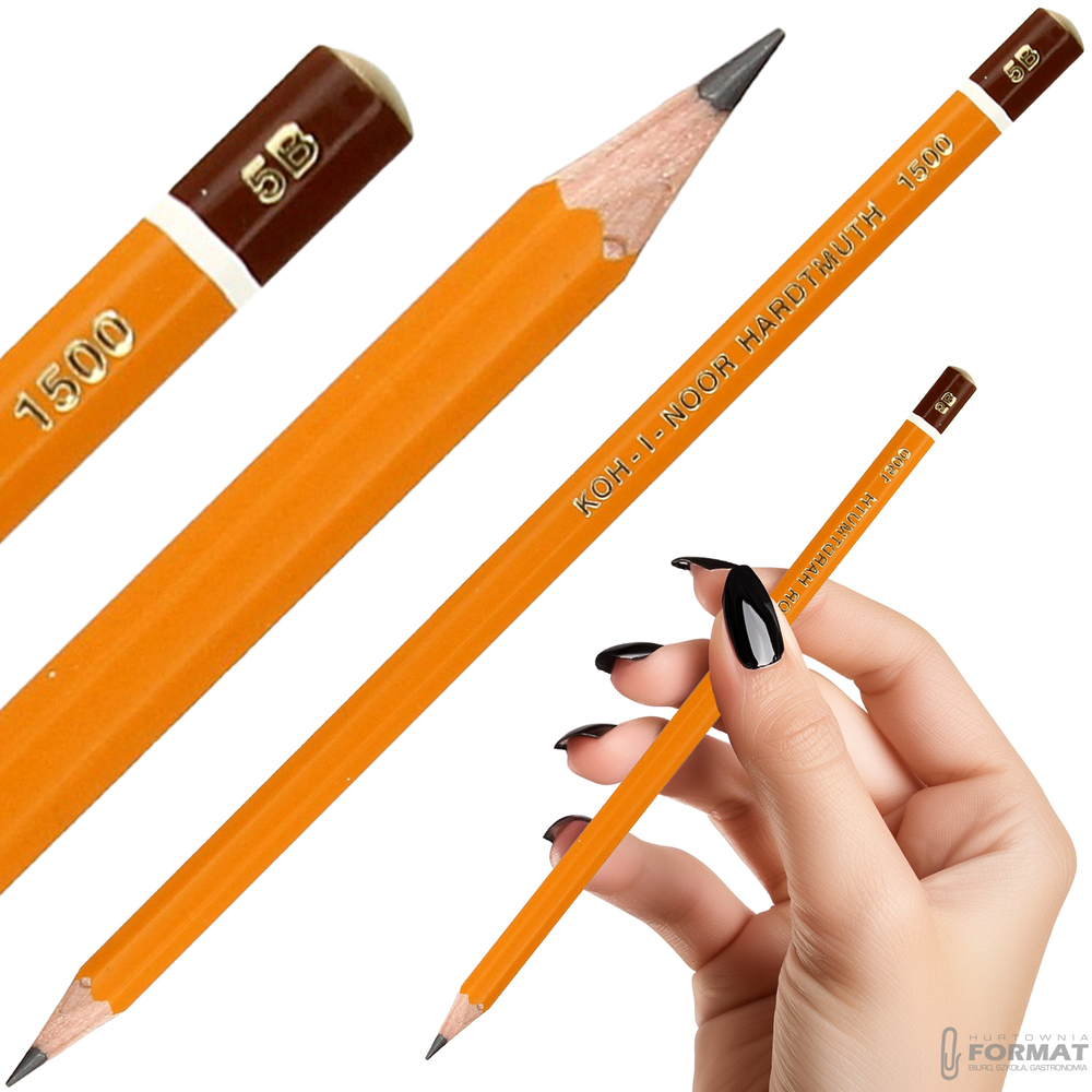 OŁÓWEK TECHNICZNY GRAFITOWY KOH-I-NOOR HARDTMUTH 1500 5B 1