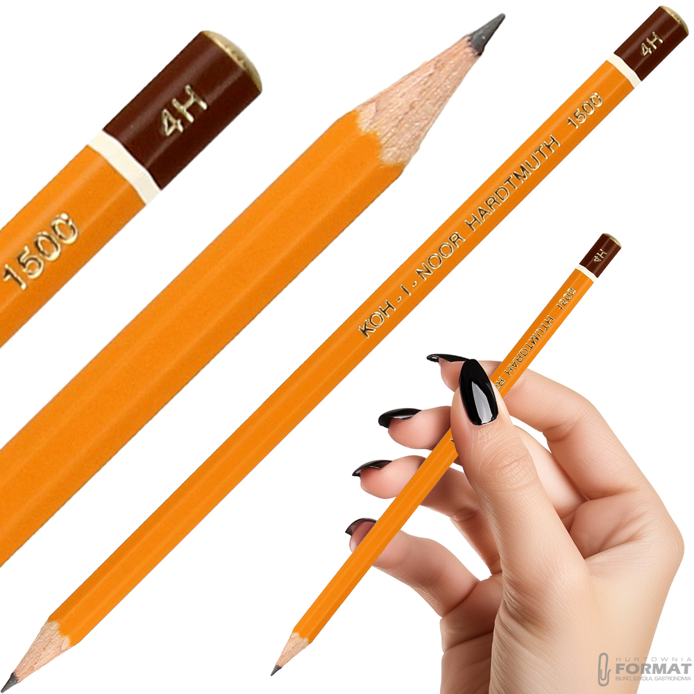 OŁÓWEK TECHNICZNY GRAFITOWY KOH-I-NOOR HARDTMUTH 1500 4H 1