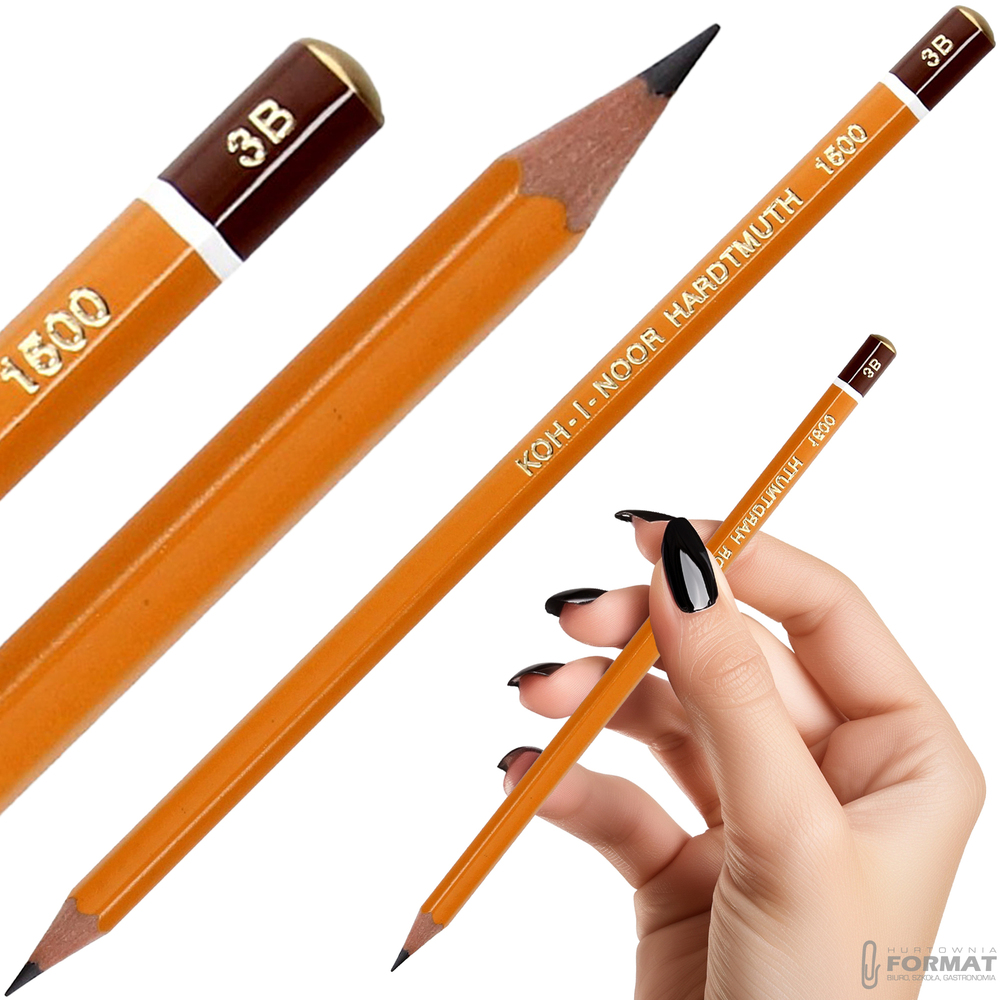 OŁÓWEK TECHNICZNY GRAFITOWY KOH-I-NOOR HARDTMUTH 1500 3B 1