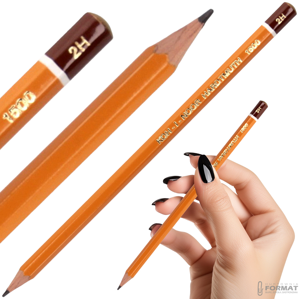 OŁÓWEK TECHNICZNY GRAFITOWY KOH-I-NOOR HARDTMUTH 1500 2H 1
