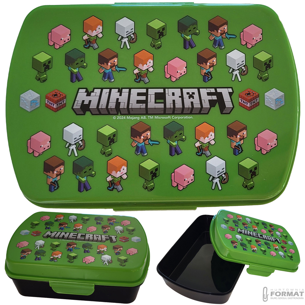 ŚNIADANIÓWKA PUDEŁKO ŚNIADANIOWE MINECRAFT 16x12x5 cm 1