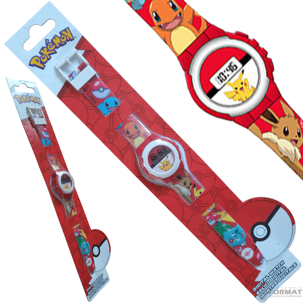 ZEGAREK CYFROWY DLA DZIECI POKEMON KE02 ECO KIDS EUROSWAN 1