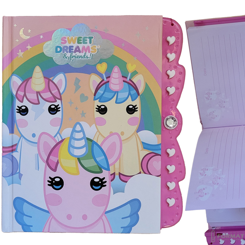 PAMIĘTNIK NA KOD JEDNOROŻCE SWEET DREAMS KIDS EUROSWAN 1