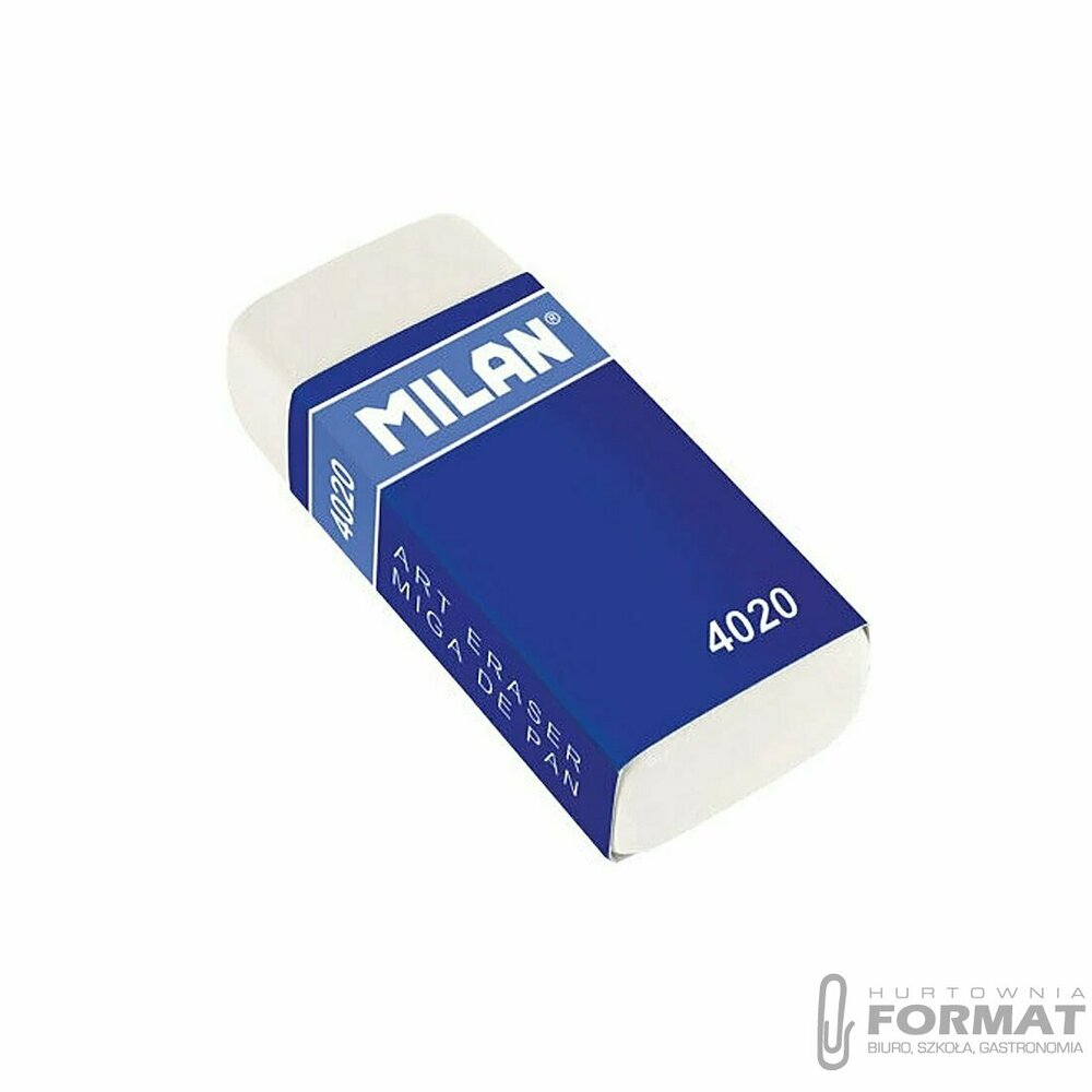 MILAN Gumka do mazana biała 4020-A 1
