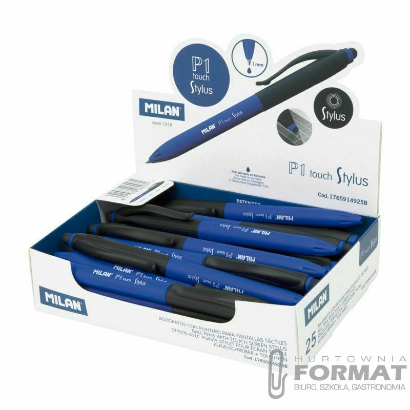 Długopis standardowy Milan P1 Stylus niebieski 1