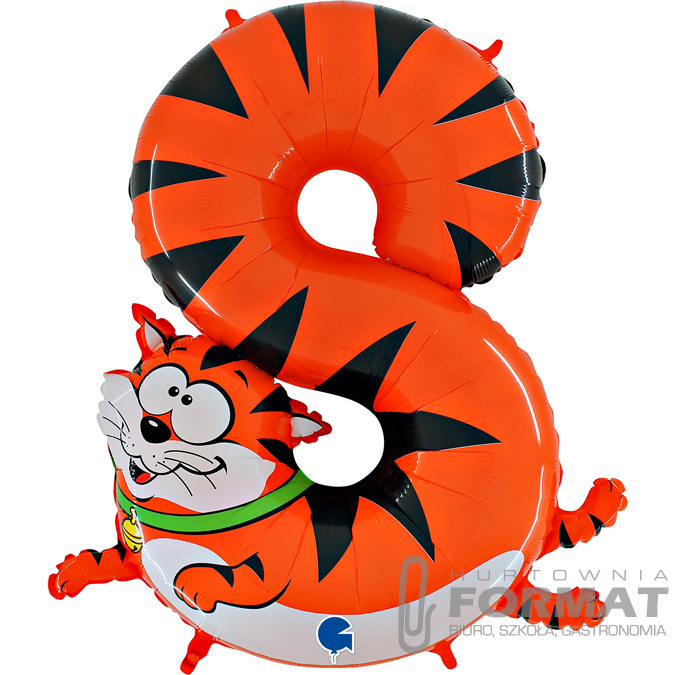 Balon Cyfra 8 Animal Cat 40"/102 cm 1