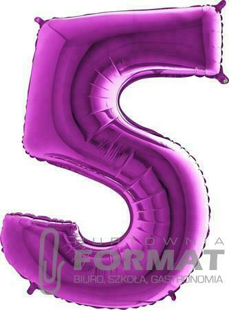 Balon Grabo Cyfra 5 Fioletowy 40"/102 cm 1