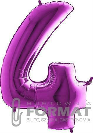 Balon Grabo Cyfra 4 Fioletowy 40"/102 cm 1