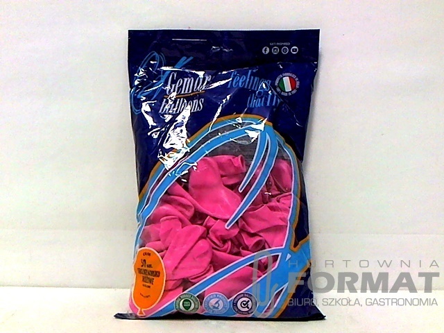 Balony GM120 metal 13" różowe 33/50szt 1