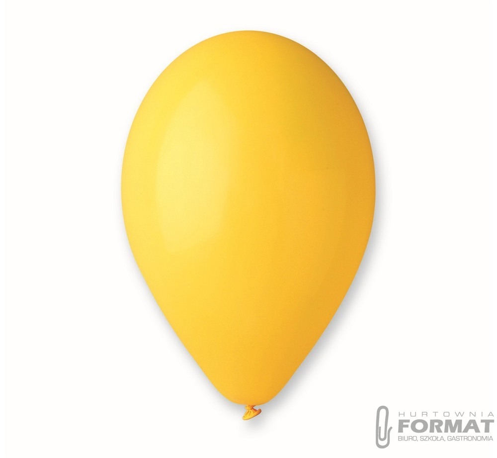 Balony G90 pastelowe 10cali, ciemnożółte / 100szt. 1