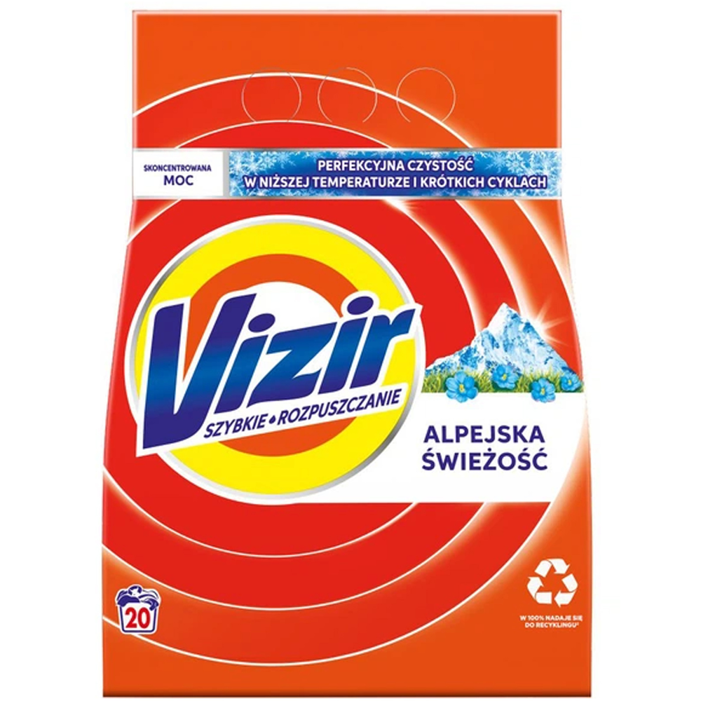 Proszek do prania Vizir ALPINE FRESH 1,1 kg 20prań 1
