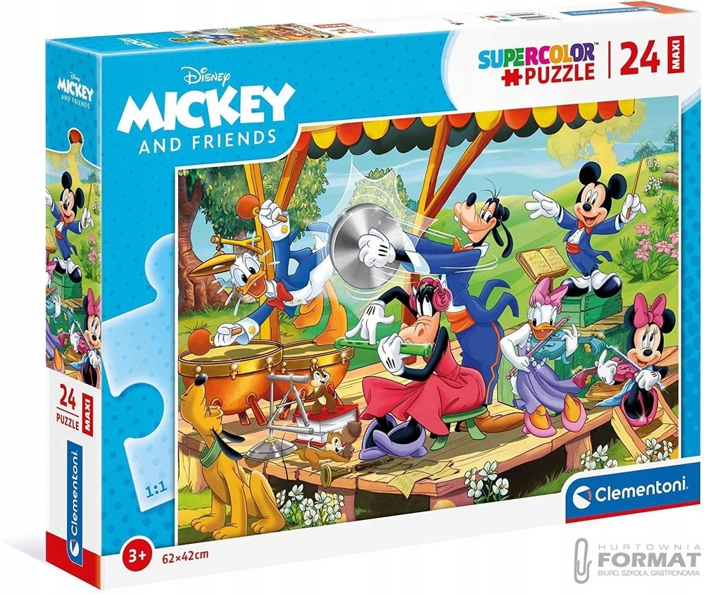 Clementoni Puzzle 24el Maxi podłogowe Mickey i Prz 1
