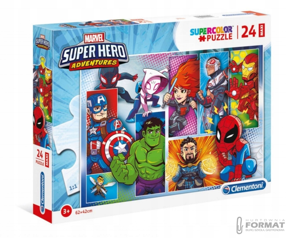 Clementoni Puzzle 24el Maxi Super Hero Adventures 1