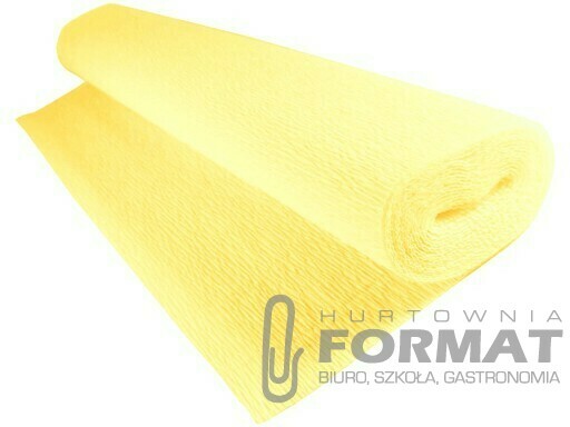 BIBUŁA KREPINA 180G 50/250CM 574 ŻÓŁTA 1