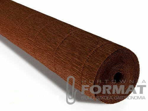 BIBUŁA KREPINA 180G 50/250 568 CIEMNY BRĄZ 1