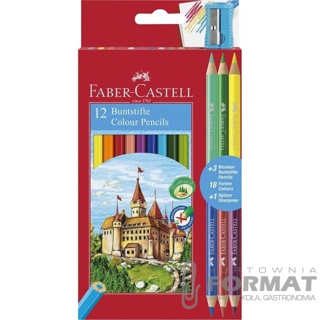 Kredki Dwustronne 12 szt. Faber Castell 1