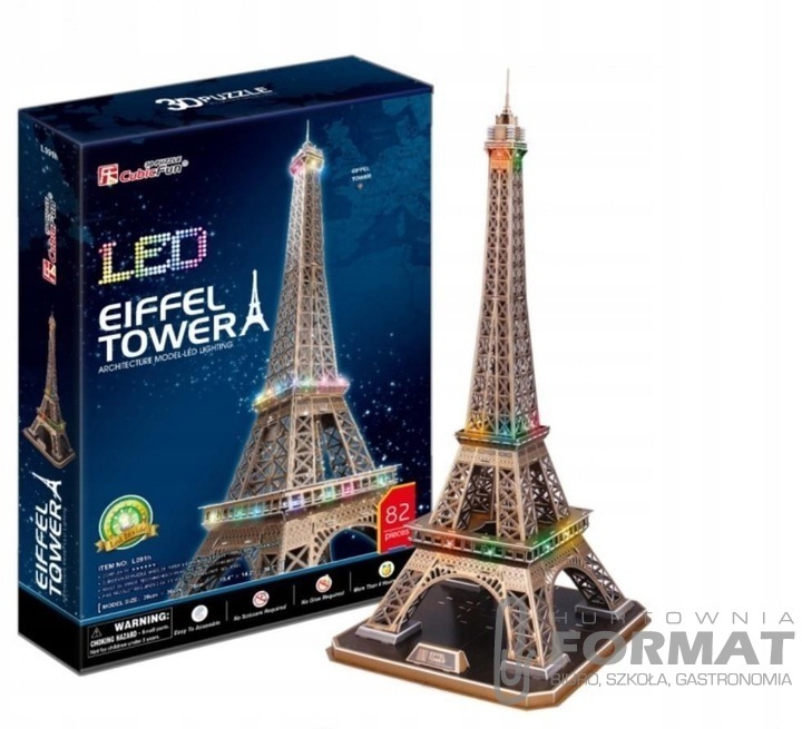 Puzzle 3D LED Wieża Eiffel'a 85el L091H 20507 DANT 1