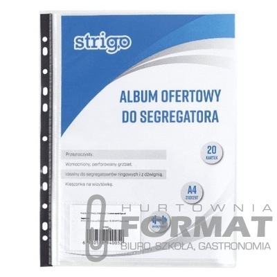 Album ofertowy A4 20 koszulek STRIGO 1