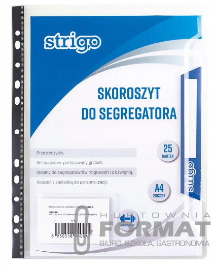 Skoroszyt do segregatora A4 25k STRIGO 1
