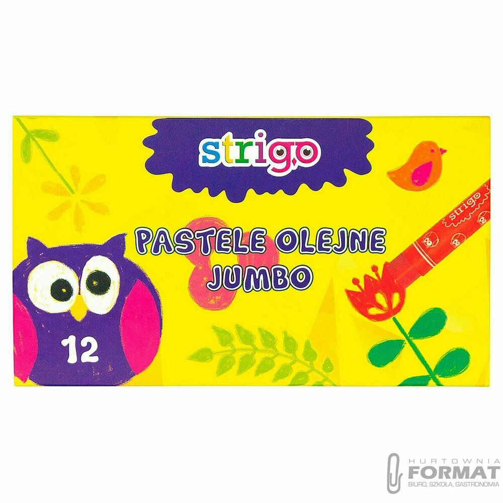 Pastele olejne STRIGO Jumbo, zestaw 12 kolorów 1