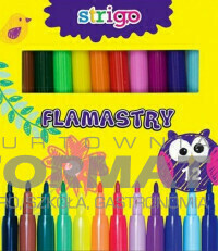Flamastry 12 kolorów Strigo 1