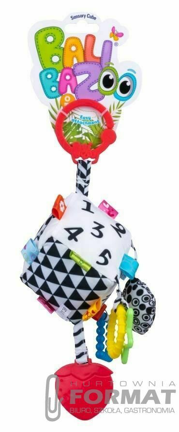 Grzechotka Balibazoo zawieszka sensoryczna kostka (BB80138) 1