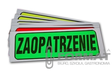 TABLICZKA ZAOPATRZENIE PCV A4/2-01 1