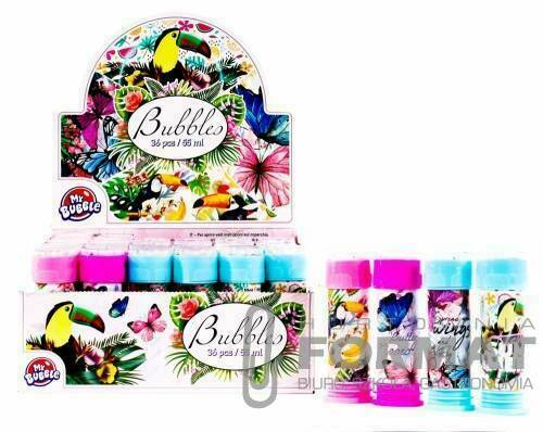 Bańki mydlane 55ml Motyl/ Tucan 1