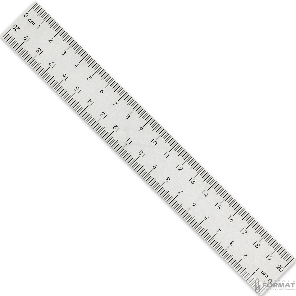 LINIJKA PLASTIKOWA 20 CM 1