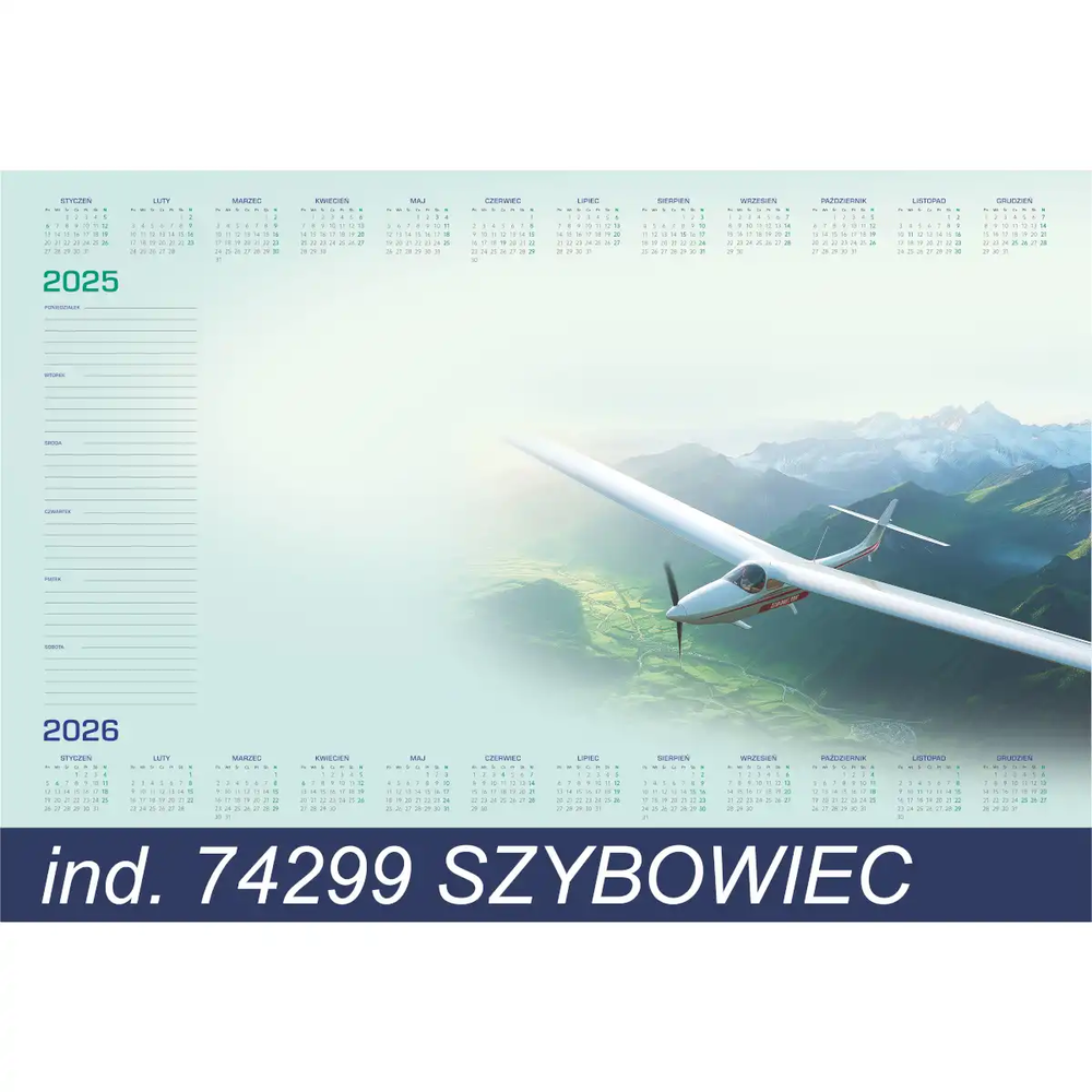 PODKŁAD BIUROWY Z LISTWĄ "SZYBOWIEC" 30krt 1