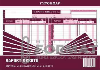 RAPORT OBROTU TYPOGRAF A4 1