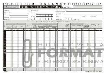 KARTA  PRZYCHODÓW PRACOWNIKÓW 02036 1