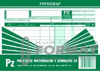 DRUK TYPOGRAF 01182 PRZYJĘCIE ZEWNĘTRZNE PZ A5 80K 1