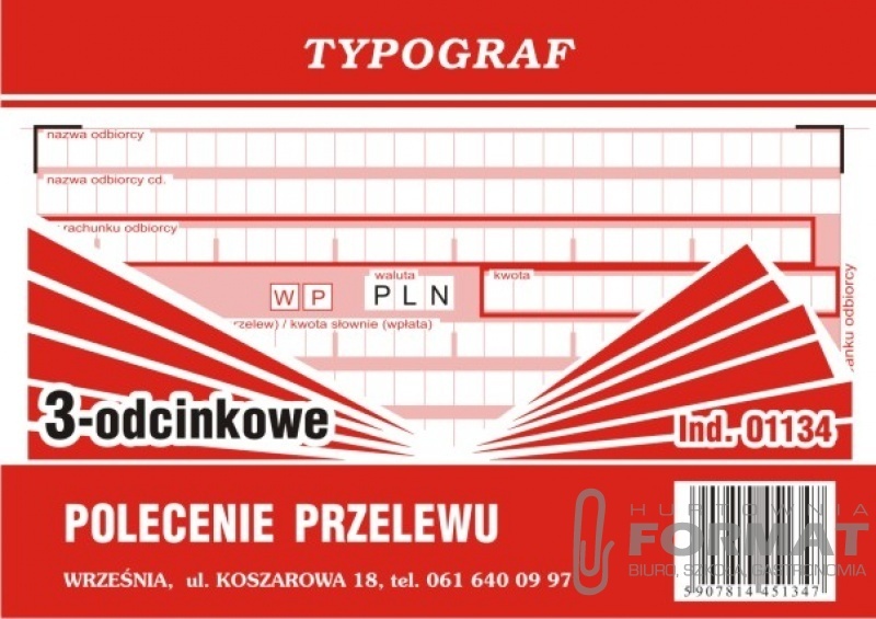 POLECENIE PRZELEWU 3 ODC. 01134 1