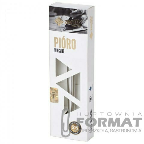 PIÓRO WIECZNE STALOWE SILVER ZENITH W ETUI 1