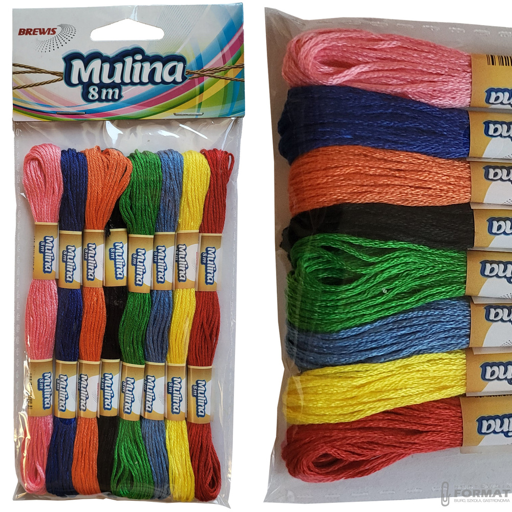 KOLOROWA MULINA 8m MJ MIX STANDARD 8 KOLORÓW BREWIS 1