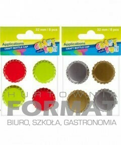 OZDOBA DEKORAC. KAPSLE 32mm 8 sztuk 1