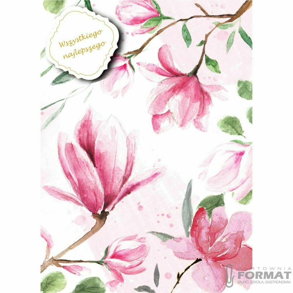 HENRY Karnet B6 z dowieszką Magnolia 1