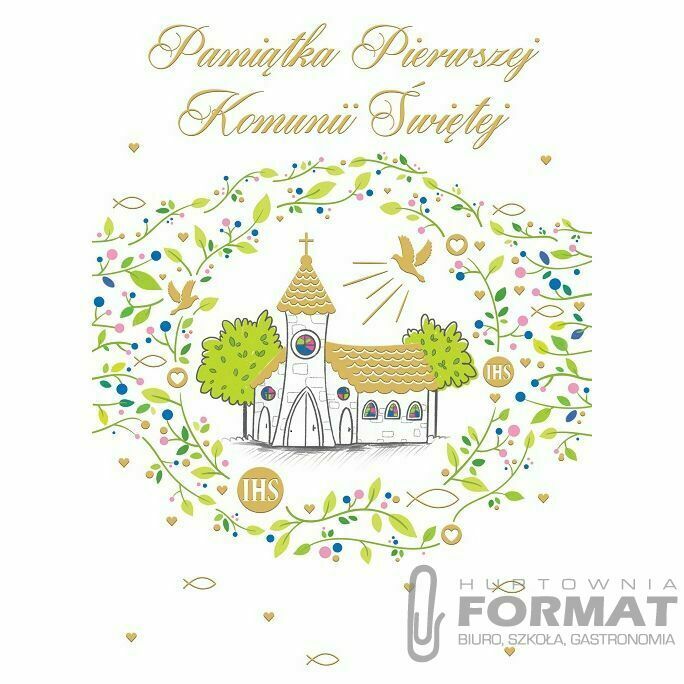 Kartka składana Henry KARNET B6 KOMUNIA  ZK KOSCIÓŁ B6 (5907465661362) 1