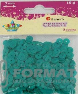 CEKINY 7MM 10G ZIELONE MATOWE 1