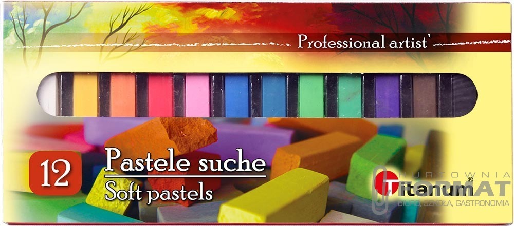 PASTELE SUCHE TITANUM 12 kolorów 208691 1