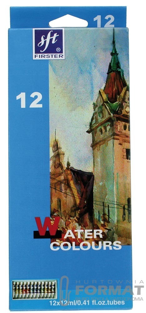 FARBY AKWARELOWE W TUBKACH 12ML A12 117237 1