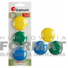 MAGNESY DO TABLIC 50MM/3SZT TITANUM 62202 1
