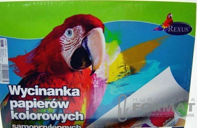 WYCINANKA PAPIER KOLOROWY SAMOPRZYL. A'4 1