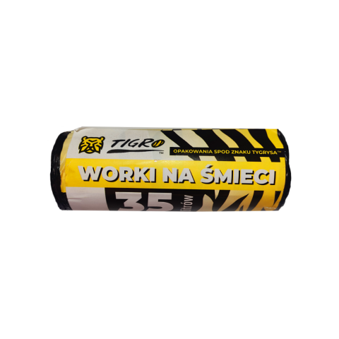 Worki na śmieci HDPE 35L 50 sztuk 1rolka 1