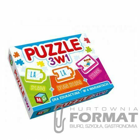 Multigra Puzzle 3w1 Gra edukacyjna w 4 wariantach 1