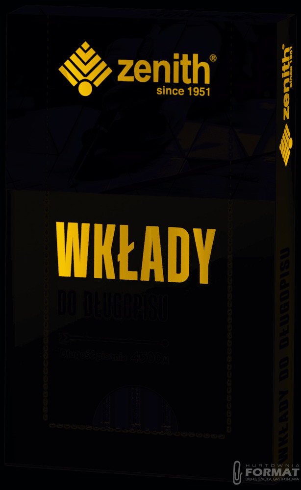 Wkłady do długopisu ZENITH czarne 1
