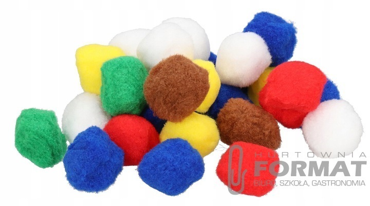 Pompony POM41 mix kolorów 5 cm 1
