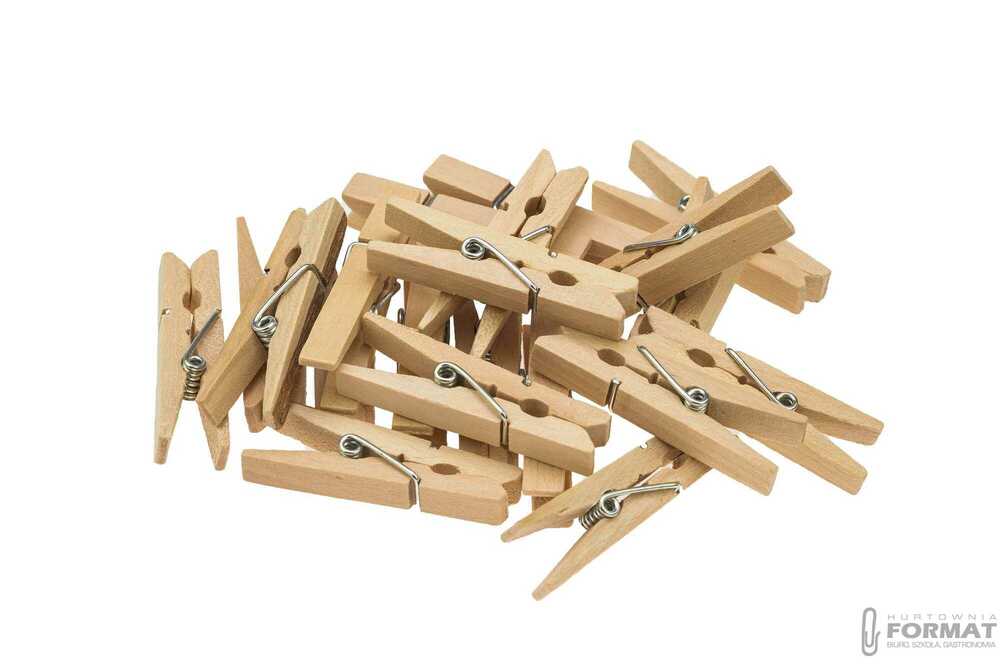 Klamerki ozdobne drewniane 4,5 cm 20 szt. 1